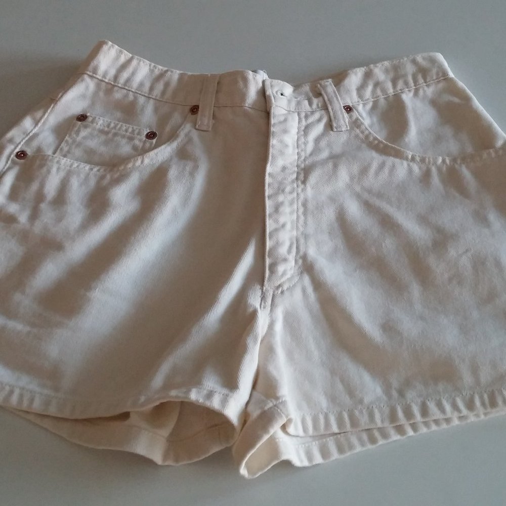 White Jean Short